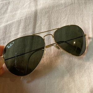 Ray ban aviators with case - polarized